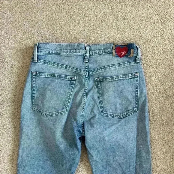 POLO Ralph Lauren The Callen High Rise Slim Fit Jeans Raw Hem Womens Size 28 - Picture 6 of 11